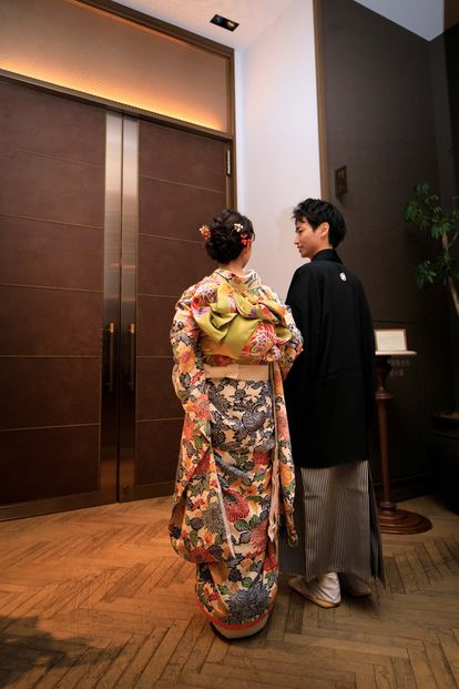 振袖を引振袖に仕立て直した事例