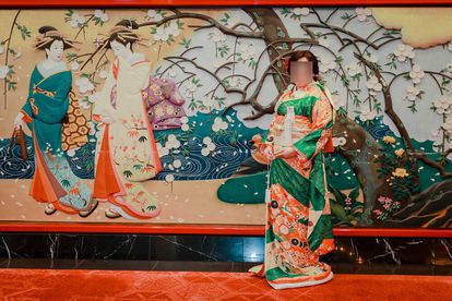 振袖を引振袖に仕立て直した事例