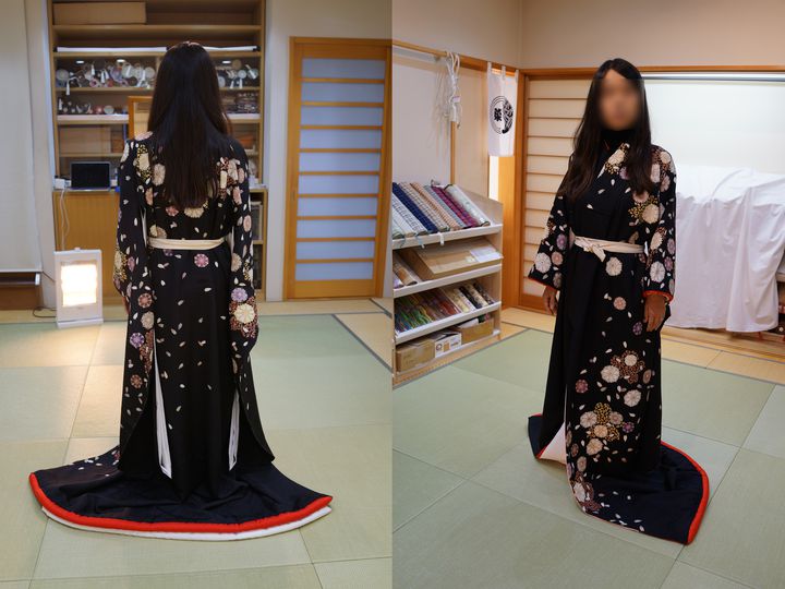 引き振袖に仕立て直す