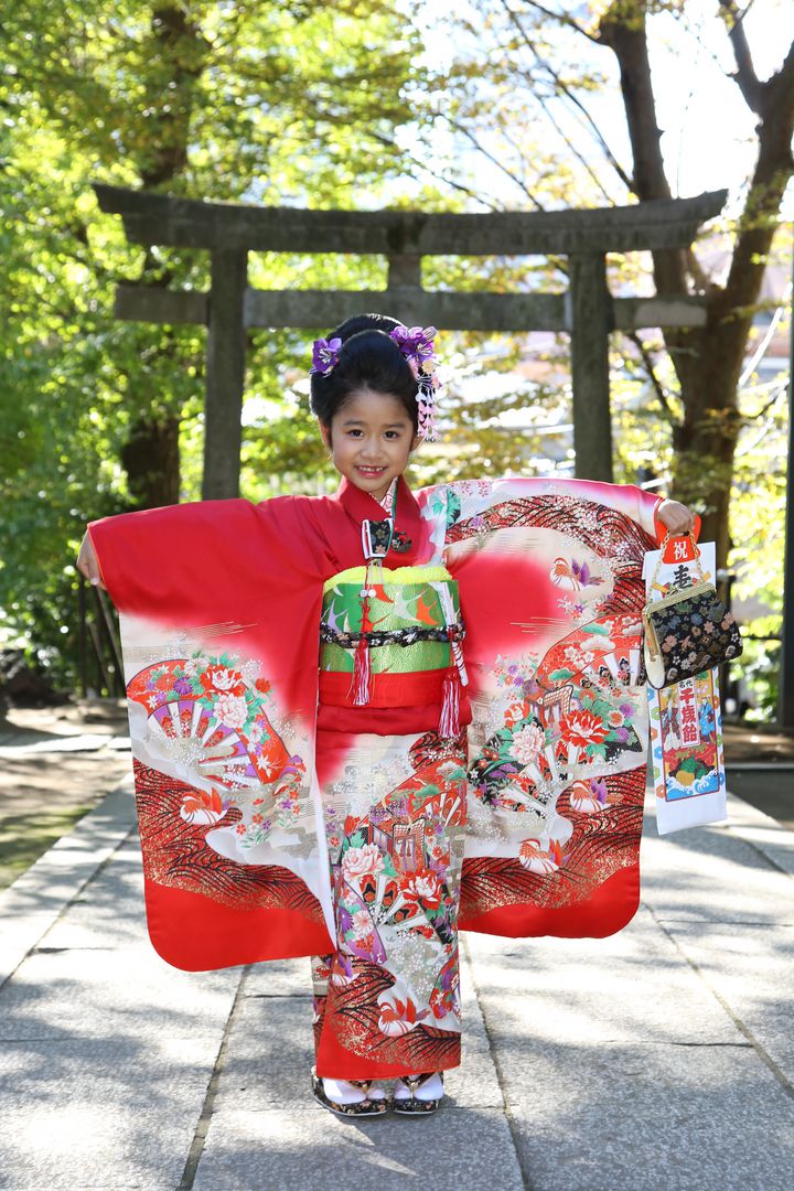 七歳のきものに仕立て直す