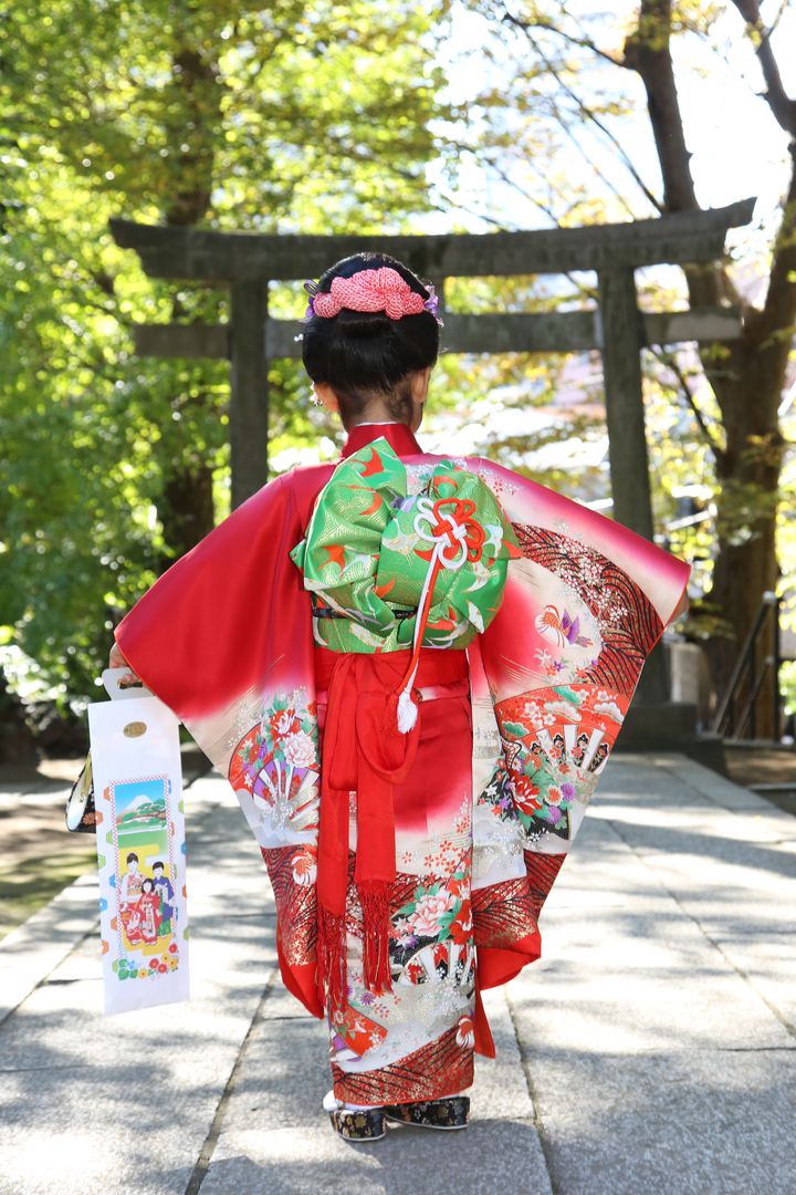 七歳のきものに仕立て直す